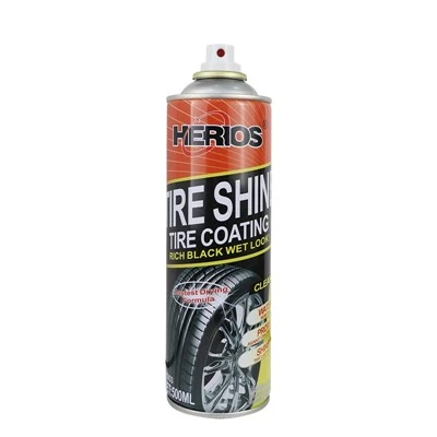 HERIOS 500 Ml High Gloss Longest Lasting Tire Silicone Coating Cleaner Polish Tire Shine Spray No Foam